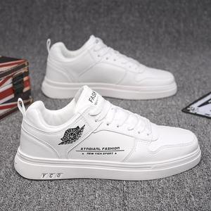 Nuevas Zapatillas Deportivas de Plataforma de Microfibra Blancas para Hombre, Estilo Casual, Transpirables, con Cordones, Tendencia de Moda para Todas las Temporadas - Product Image 5