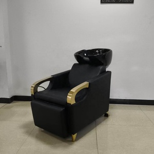 Sillón Reclinable de PVC para Lavacabezas con Bomba Hidráulica y Reposapiés Ajustable para Salón de Belleza y Spa - Product Image 2