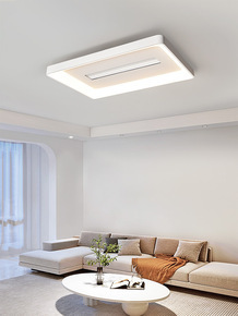 Ventilateur de plafond LED à moteur DC de 35 pouces, 5 vitesses, avec télécommande, design moderne pour chambre à coucher - Product Image 2