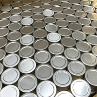 Usines chinoises petit rond argent noir de qualité alimentaire crème cosmétique métal aluminium boîte en fer blanc pour cadeau voyage thé