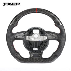 Volante Deportivo de Fibra de Carbono para Modelos <span class=keywords><strong>Audi</strong></span> A1/A3/A4/A5/A6/A7/A8/RS, Marca TXCP, Modelo B8.5 - Product Image 1