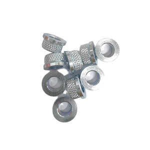 Arandela de tuercas autoajustables huecas con brida remachada prensada redonda moleteada de diamante pulido galvanizado - Product Image 4