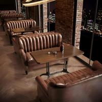 Meubles commerciaux sur mesure de design moderne en métal : table, chaise, canapé, banquette pour restaurant, hôtel, bar, salon, appartement