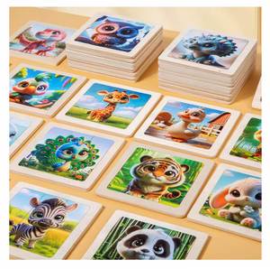 Fantásticos Rompecabezas de Animales de Dibujos Animados para la Educación Temprana, Rompecabezas de Madera para Bebés - Product Image 1