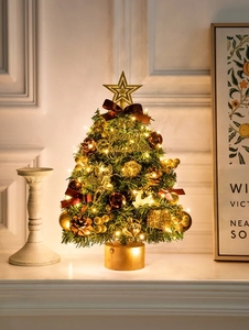 Cây thông Noel <span class=keywords><strong>mini</strong></span> cao cấp 45cm/60cm/120cm/150cm/180cm có đèn trang trí Giáng sinh 2025 cho nhà cửa, bàn hoặc sàn nhà - Product Image 3