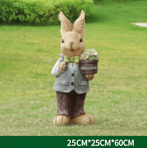 Скульптура из стекловолокна «Кролик Питер» — для украшения дома, сада, детского сада, торгового центра, на заказ, любой размер - Product Image 3