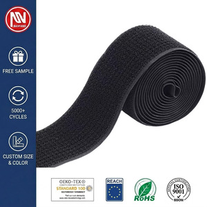 Boucle non brossée 38MM 100% Nylon à haute adhérence, résistante à l'usure, pour la fixation par injection, pour chaussures et fournitures médicales - Product Image 1