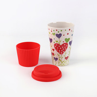 Taza de Café de Bambú Personalizada, Ecológica, Reutilizable, 100% Fibra Natural, para Viaje, Promocional al por Mayor