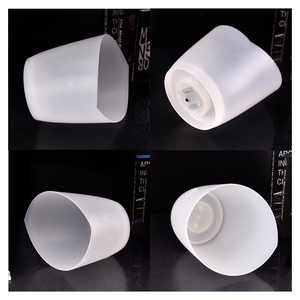 Seau à glace lumineux à LED pour fêtes, alimenté par batterie, pour bouteilles de bière et de vin, en plastique transparent blanc, refroidisseur - Product Image 4