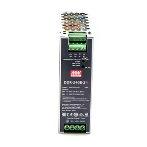 Gemiddelde Goed DDR-240B-24 <span class=keywords><strong>DC</strong></span>-<span class=keywords><strong>DC</strong></span> <span class=keywords><strong>Converter</strong></span>, <span class=keywords><strong>24V</strong></span> 10a 240W, Rail-Mount, Efficiëntie 90%, Voor Zware Industriële, Doorvoeromgevingen - Product Image 2