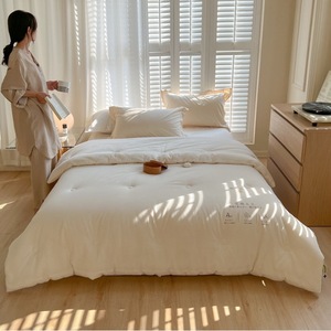 Edredón de Algodón Lavado 100% Algodón Blanco 3-4 Jin Transpirable para las Cuatro Estaciones Ropa de Cama para el Hogar - Product Image 1