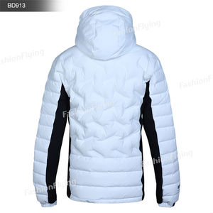 Verstelbare Manchetten Jas Winddicht Ademende Donsjassen Thermisch Warm Jasje Met Volledige Ritssluiting Voor Heren - Product Image 2