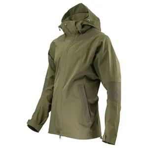 Casaco de caça respirável para homens, jaqueta camuflada leve e macia, com baixo preço