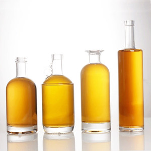 Botellas de Vidrio Cuadradas y Redondas de 500 ml para Bourbon, Whisky, Ginebra, <span class=keywords><strong>Vodka</strong></span>, Licores y Bebidas Alcohólicas - Product Image 3