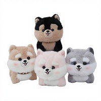 Nouveau style porte-clés en peluche et plastique PU, pendentif Husky Sibérien Kawaii, confortable, doux, mignon, en forme de cœur, 3D, léger, cadeau pour fille