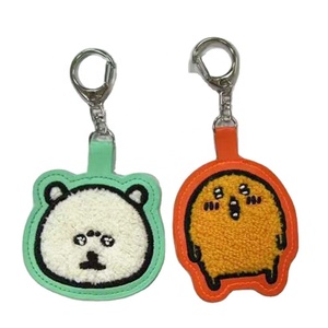 Cá nhân hoá biểu tượng tùy chỉnh PU da thêu Keychain keyfob với động vật dễ thương thiết kế cho ba lô-quà Tặng - Product Image 2