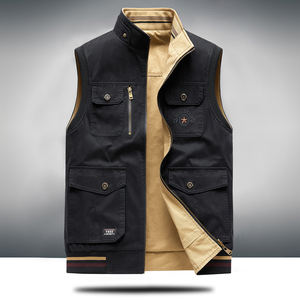 Gidden Gilet d'hiver multi-poches pour homme, pour la photographie et la pêche, décontracté, polyvalent, confortable, nouvelle collection, en polyester - Product Image 1