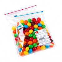 Vente en gros sac alimentaire à fermeture éclair sac tortilla refermable Coffen sac en plastique thermoscellable avec fermeture éclair