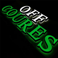 Lettres en relief 3D personnalisées en acrylique rétroéclairées par LED, enseigne de logo d'entreprise extérieure, affichage lumineux de marque