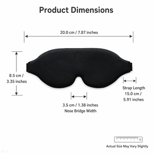 Masque oculaire 3D doux de haute qualité, élastique, occultant la lumière, en éponge haute densité, pour un sommeil réparateur – Vente chaude transfrontalière - Product Image 2