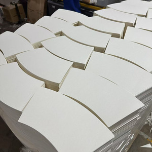 Không in chết cắt giấy trắng Quạt cốc 170gsm + 15 - Product Image 3