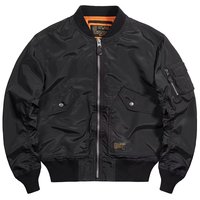 Blouson Bomber Homme Luxe MA1 Style Baseball Américain Rétro Rembourré Col Montant Fermeture Éclair Lisse Automne