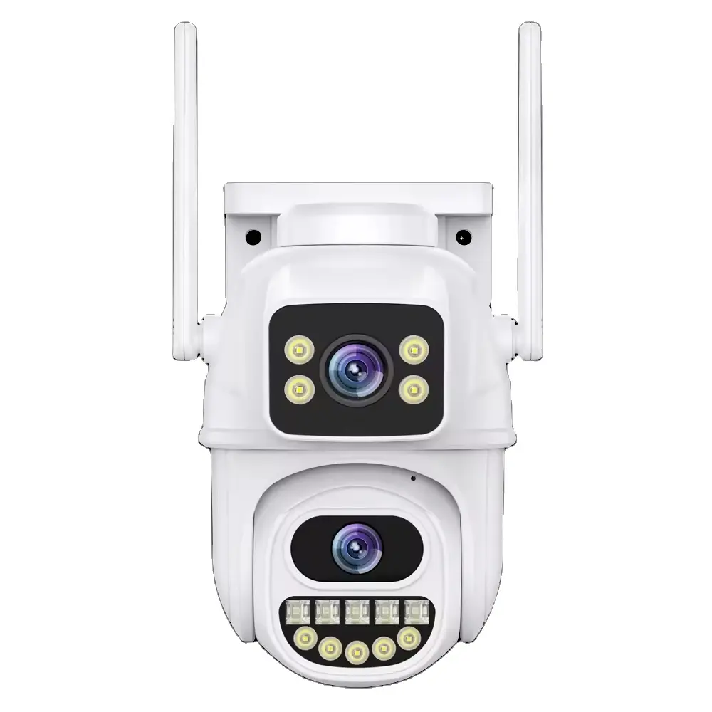 ICSEE telecamera di rete a doppia lente di tracciamento di sicurezza di protezione di movimento 6MP telecamera esterna impermeabile a doppia lente telecamera wifi