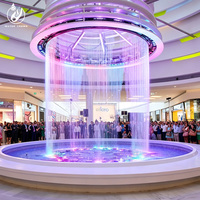 Cortina de Agua Digital 3D Personalizada 2026 para Decoración de Paredes, Cortina de Lluvia con Gráficos para Bodas, Jardín de Piedras, Control DMX