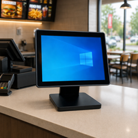 Terminal de point de vente tactile pliable avec écran tactile capacitif 10 points de 15 pouces pour restaurant