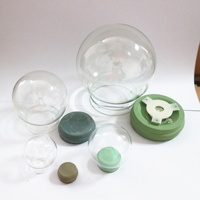Mini globe en verre transparent vide à faire soi-même, D35mm D45mm D55mm, globe en verre en forme de dôme