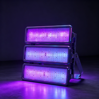 Projecteur LED UV 600W lumière noire IP66 395nm 365nm Lampe de polymérisation UV en alliage d'aluminium Garantie 5 ans pour scène, terrain de baseball, fête