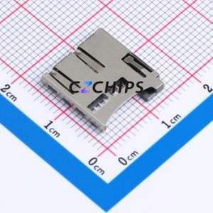 KH-TF037 SD Card / Memory Card Connector SMD Connector Self-Return Type MicroSD Card (TF Card) Card Holder - Product Image 1