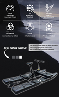 2025 nouvelle série Sport nautique gonflable Kayak vélo bateau eau pédale Sup vélo populaire pour les lacs