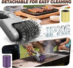 Cepillo Eléctrico para Parrilla de Exterior, Cepillo Giratorio de 3 Velocidades para Barbacoa, Cepillo de Limpieza de Parrilla de Acero Inoxidable 304 - Product Image 4