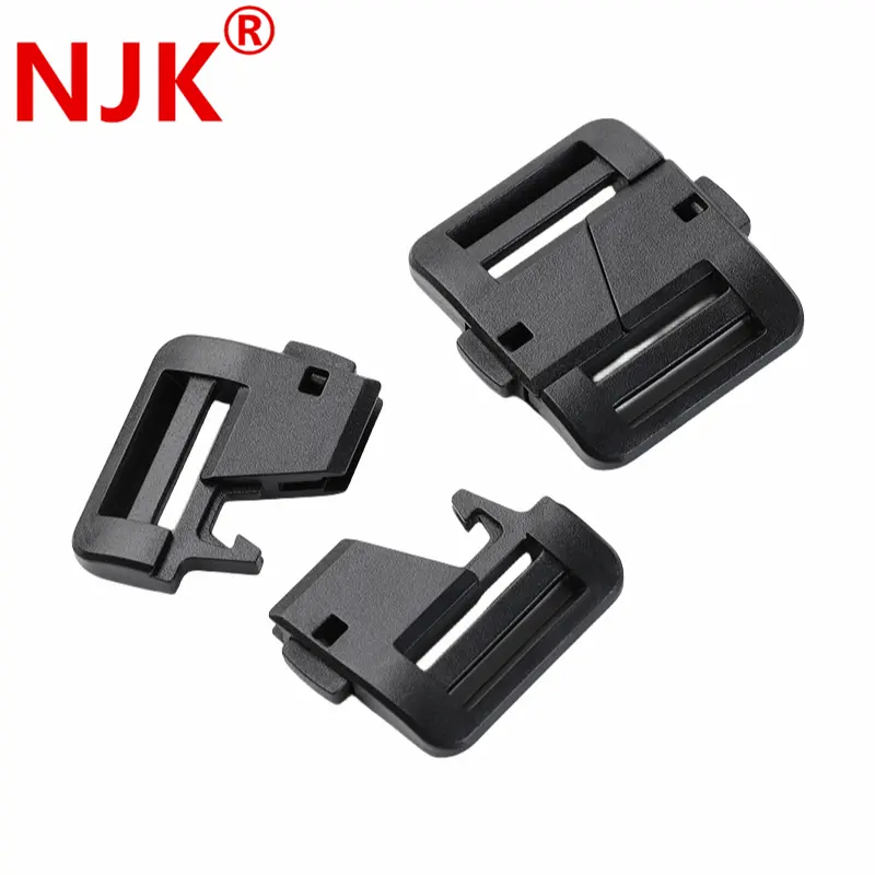 Wholesale Safety Pet Collar Buckle Clip Good Quality Strapping Band Plastic Square Side Release Quick Buckle For Backpack