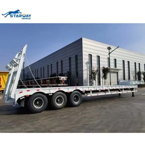 รถพ่วงกึ่งพ่วงแบบพื้นต่ำสำหรับเครื่องจักรก่อสร้าง ยี่ห้อ <span class=keywords><strong>Starway</strong></span> คุณภาพสูง แบบสามเพลา ยี่ห้อ FUWA พร้อมระบบกันสะเทือนแบบแหนบเหล็ก - Product Image 5