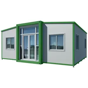Factory direct supply 40ft residential luxury Expandable container house with solar energy