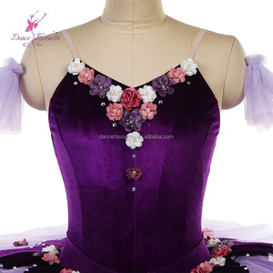 Tutú de Ballet Profesional BLL617 Morado Oscuro <span class=keywords><strong>con</strong></span> Degradado Morado Claro para Actuaciones y Danza - Product Image 5
