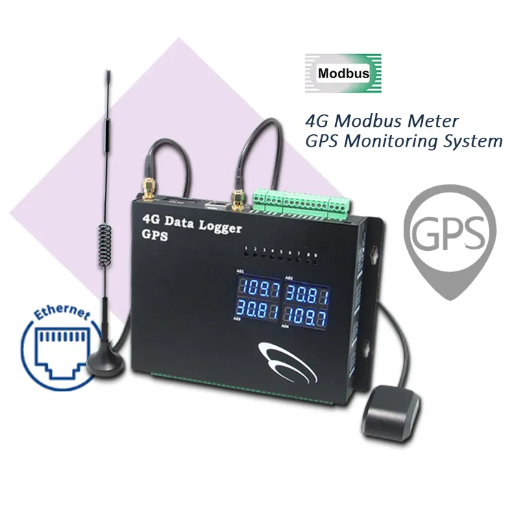 Счетчик импульсов Modbus 4G сетевой GPS-Регистратор данных отслеживающий программный модуль сигнализации sms с местоположением gps