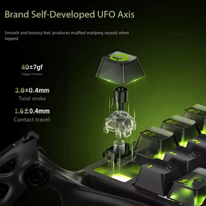 GravaStar K98 Pro 98 Keys Gasket Mechanical Keyboard 2.4Ghz Wireless <b>USB</b>-C Triple Mode RGB Backlit 8000Hz Low Gaming Keyboard - Product Image 2