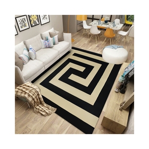 Tapis épais impression 3D personnalisée, ouvertes, velours cristal, lavable, pour salon et fenêtre de baie vitrée - Product Image 1