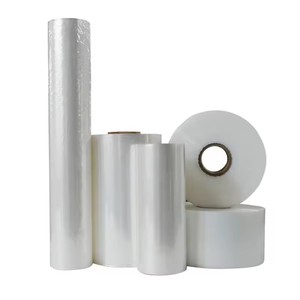 Factory Price <b>Plastic</b> Transparent Polyethylene Roll Wrap PE Stretch Film <b>Shrink</b> Wrapping Film for Packaging Pallet - Product Image 1