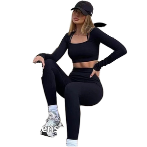 New Women's High Elasticity Casual Seamless Knitted High Waist <b>Thick</b> Ankle-Length Winter <b>Leggings</b> for Gym Activewear - Product Image 1