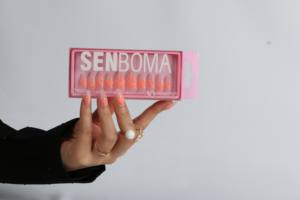 Uñas Postizas Cuadradas de Verano en Oferta, Uñas de Presión para Dedos, Material ABS, Aspecto Natural Suave y Lujoso - Product Image 5