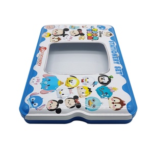 Wholesale PVC Transparent Flip <b>Large</b> Metal Pencil Case Cartoon Design for Children School Supply Storage - Product Image 3