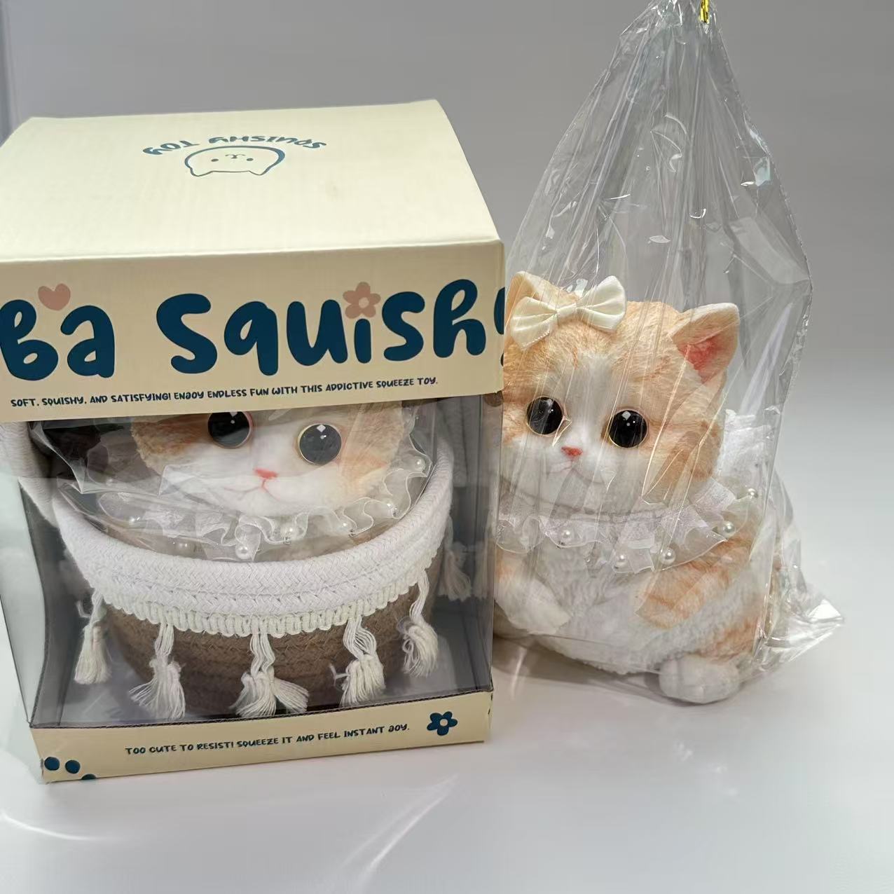 20724-สกุชชี่แมวสีชานม