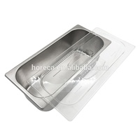 Autres fournitures hôtelières et de restauration, équipement pour restaurants de restauration rapide, équipement de traiteur, bac GN en acier inoxydable, bac à crème glacée