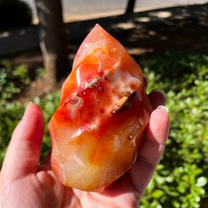 หินคาร์เนเลียนทรงเปลวไฟสไตล์โบฮีเมียน สำหรับตกแต่งบ้าน ของขวัญวันหยุด งานขัดเงาขายส่ง แนวแฟชั่น สร้างสรรค์ บำบัดจิตใจ - Product Image 2