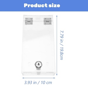 Manufacturer Custom Small Single Compartment Clear for Acrylic Phone Lockable Wall Display Cabinet - Product Image 3