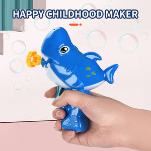 <span class=keywords><strong>Pistolet</strong></span> à bulles manuel en forme de requin de dessin animé, jouet à bulles à tremper et à souffler, cadeau de fête, jouets pour enfants - Product Image 5